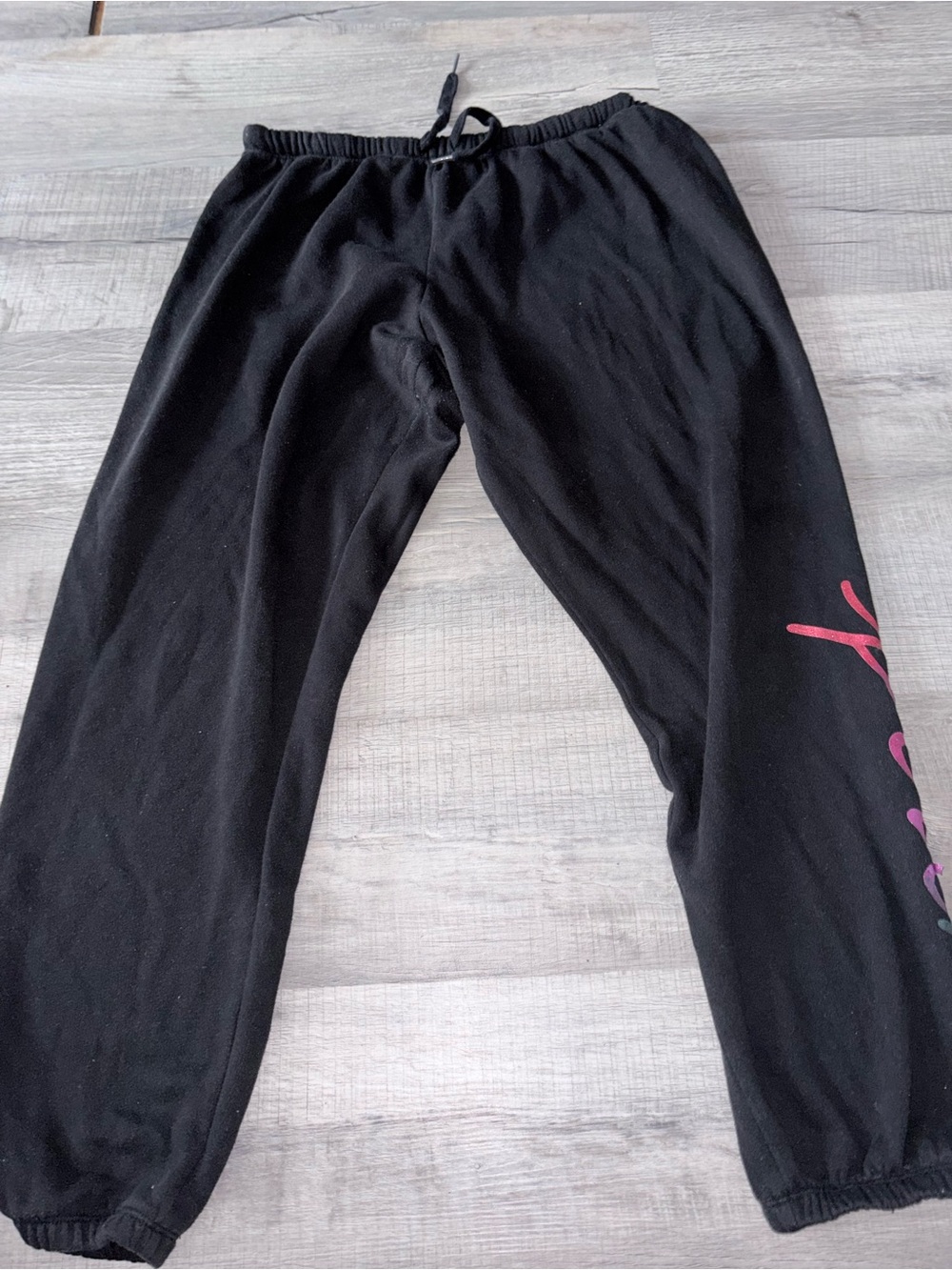 VS PINK RAINBOW BLING OUTFIT SET L pants XL ZIP UP HOODIE and joggers - Picture 2 of 11